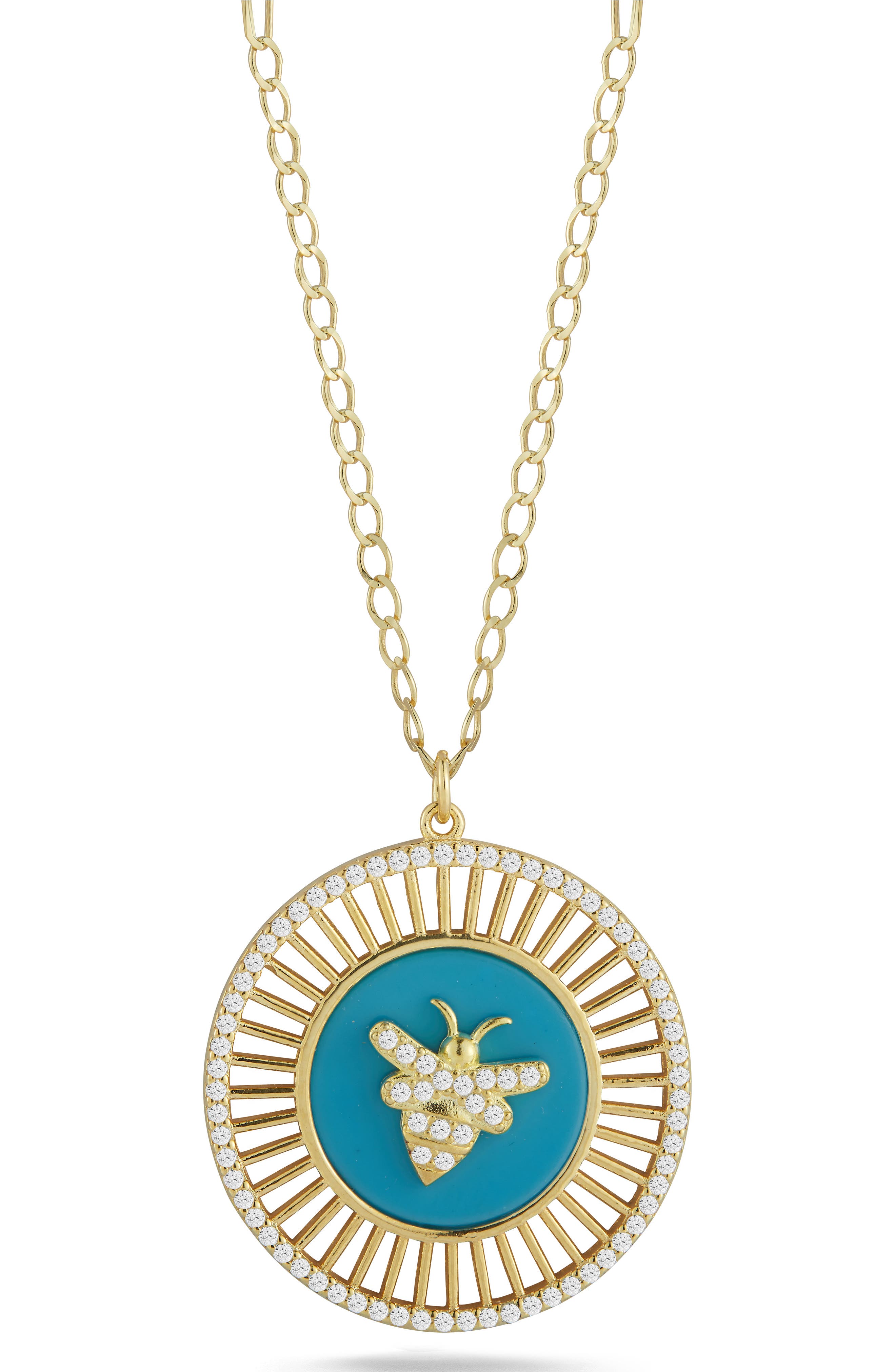 SPHERA MILANO Bee Medallion Necklace