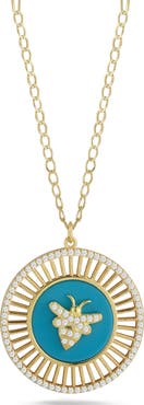 SPHERA MILANO Bee Medallion Necklace