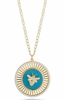 SPHERA MILANO Bee Medallion Necklace
