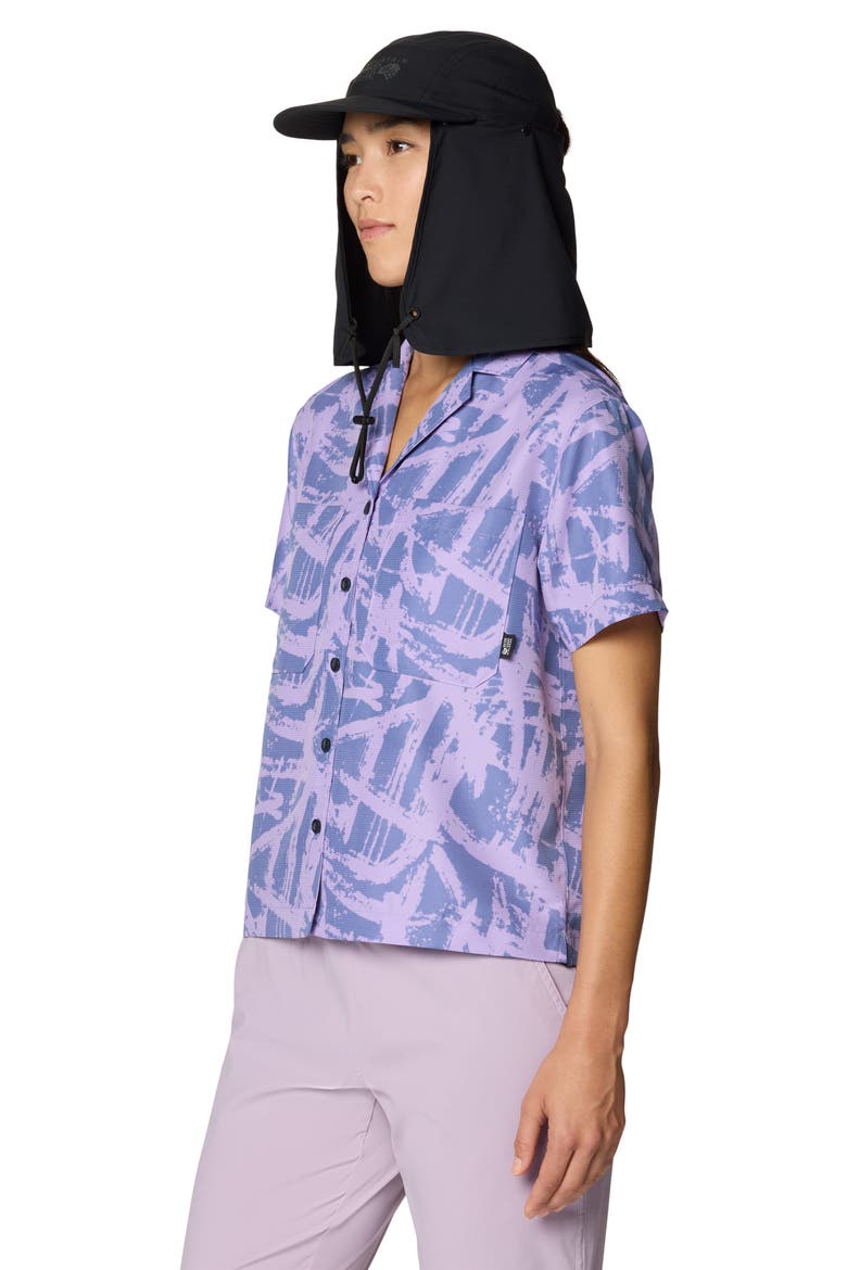 Sun Drift Cooling UPF 50+ Short Sleeve Shirt, Alternate, color, BEST COAST BLUE BRUSHSTROKES
