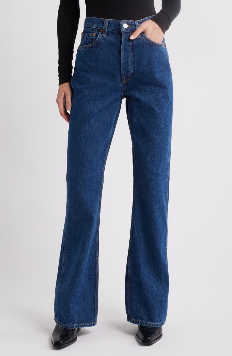 Re/Done The Riding Bootcut Jeans, Main, color, Faded Rider