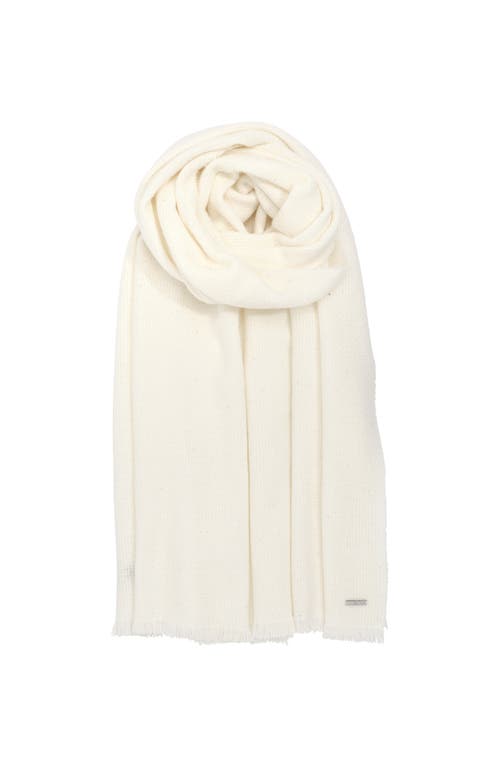 Lauren Ralplh Lauren Soft Basket Weave Scarf In White