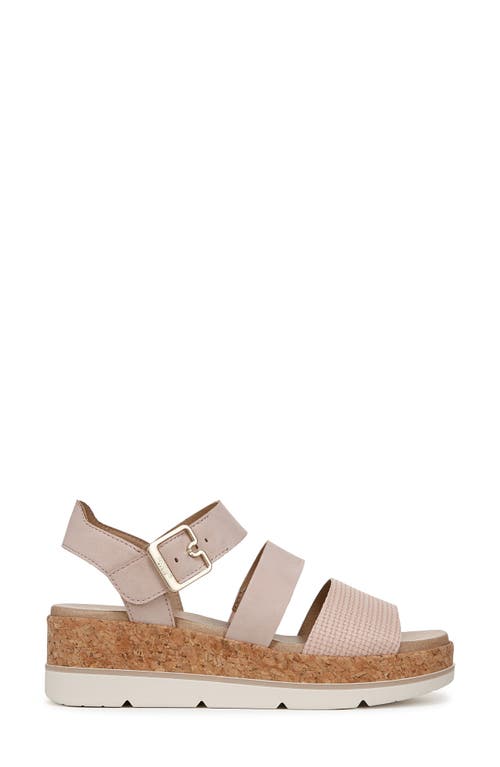 Shop Dr. Scholl's Once Twice Platform Wedge Sandal In Pink