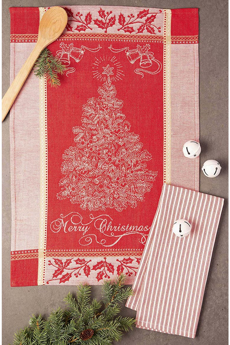 Vintage Merry Xmas Assorted Dishtowel Set/2, Alternate, color, Vintage Xmas