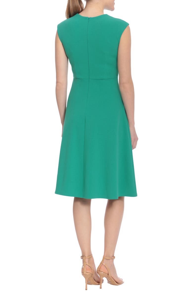 London Times Twist Waist Keyhole Dress, Alternate, color,