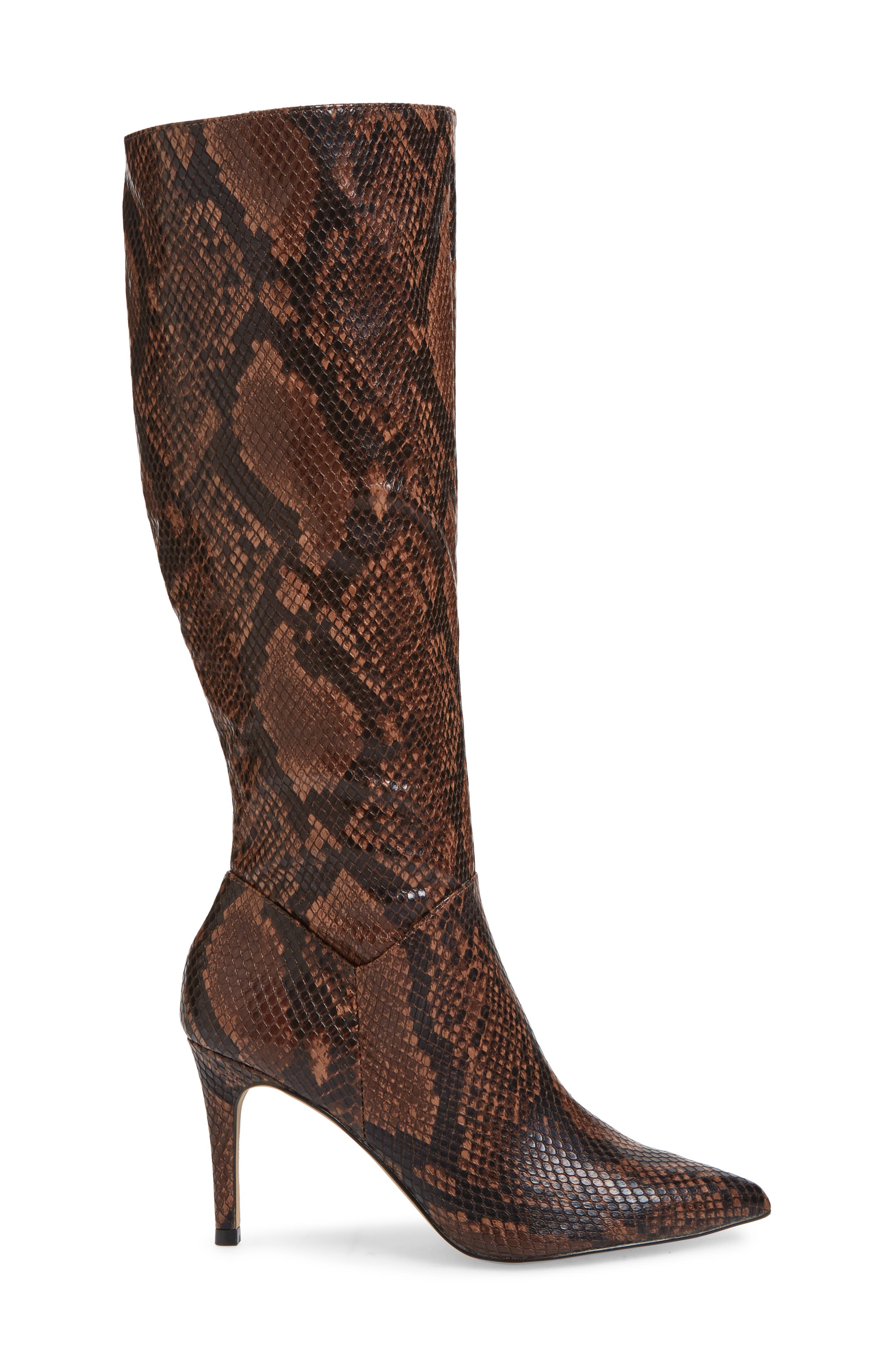 Kinga Knee High Boot, Alternate, color, BROWN SNAKE PRINT