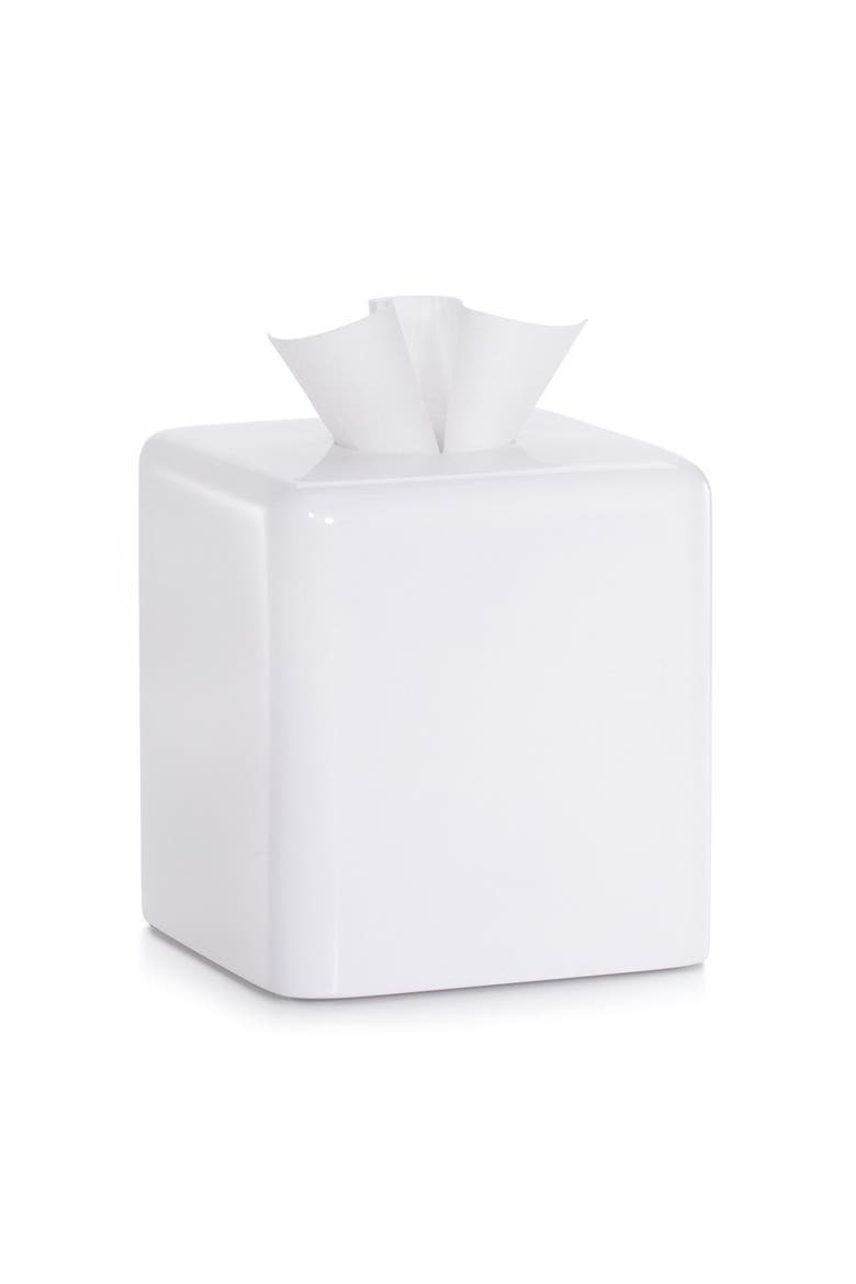 Domus White Gloss Tissue Cover, Main, color, WHITE