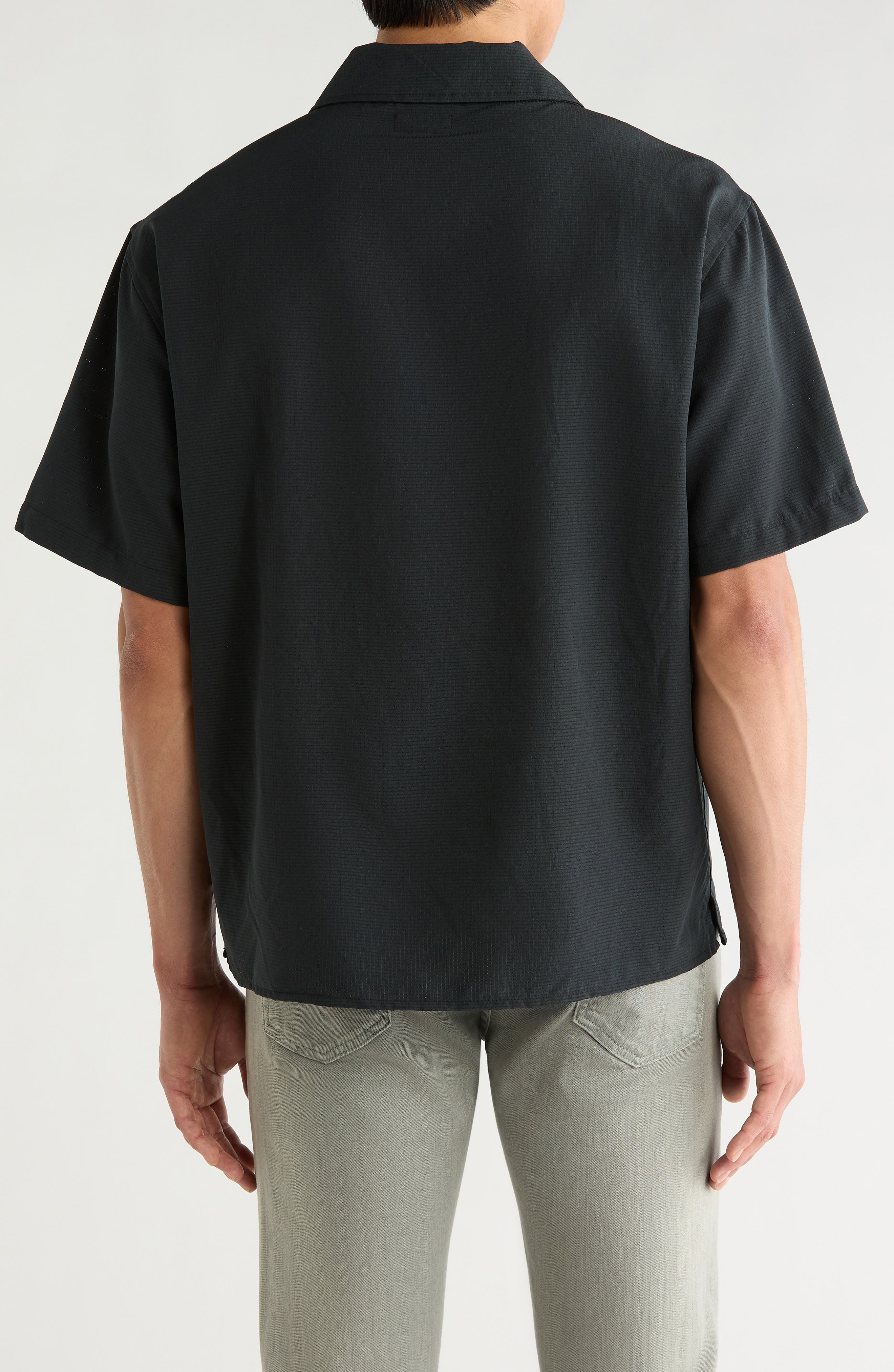 Journey Water Resistant Short Sleeve Half Zip Popover Shirt - image 2