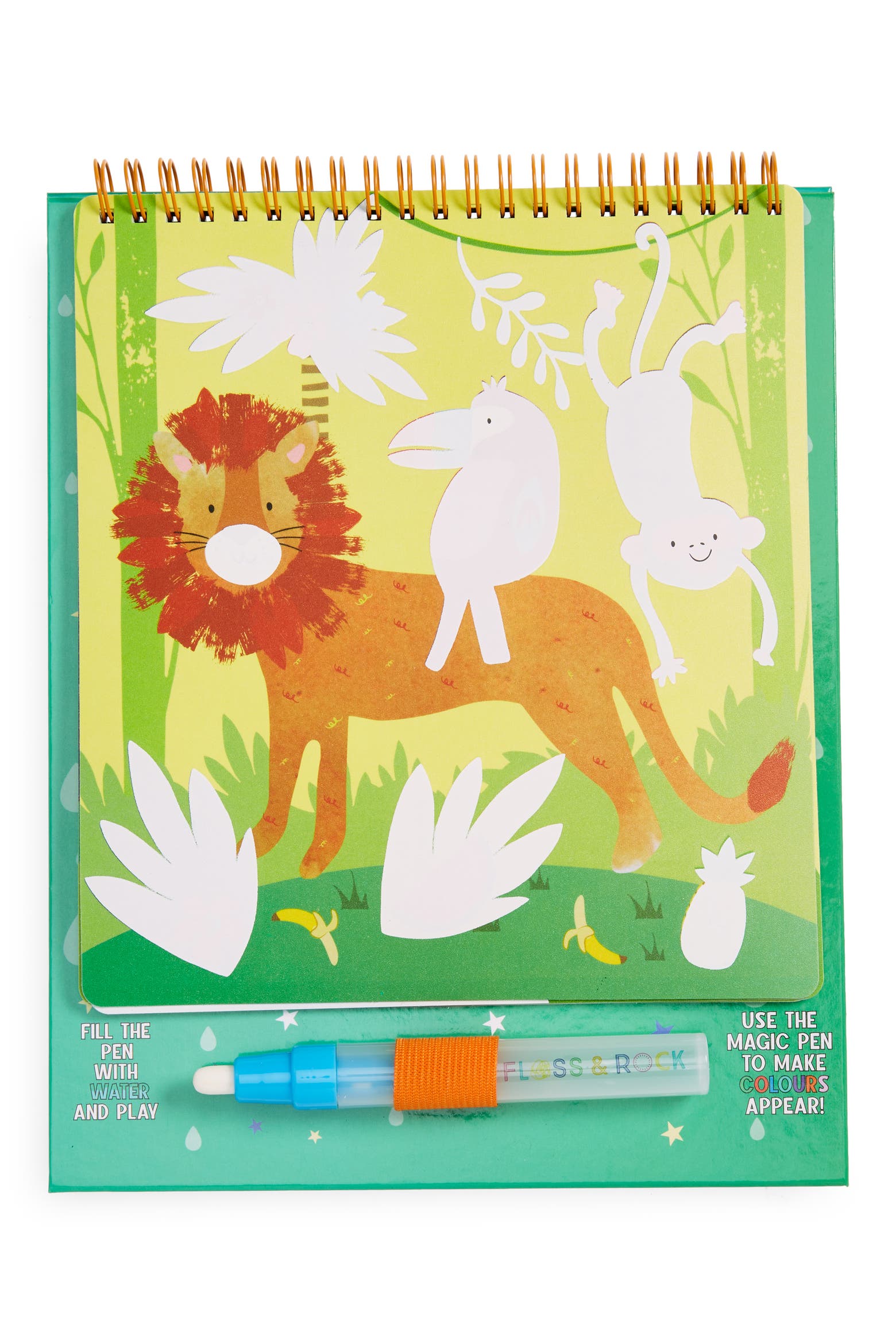 Colour In Animals Floss & Rock Magic Colour-In Pad Jungle Animals Activity Book | Nordstrom