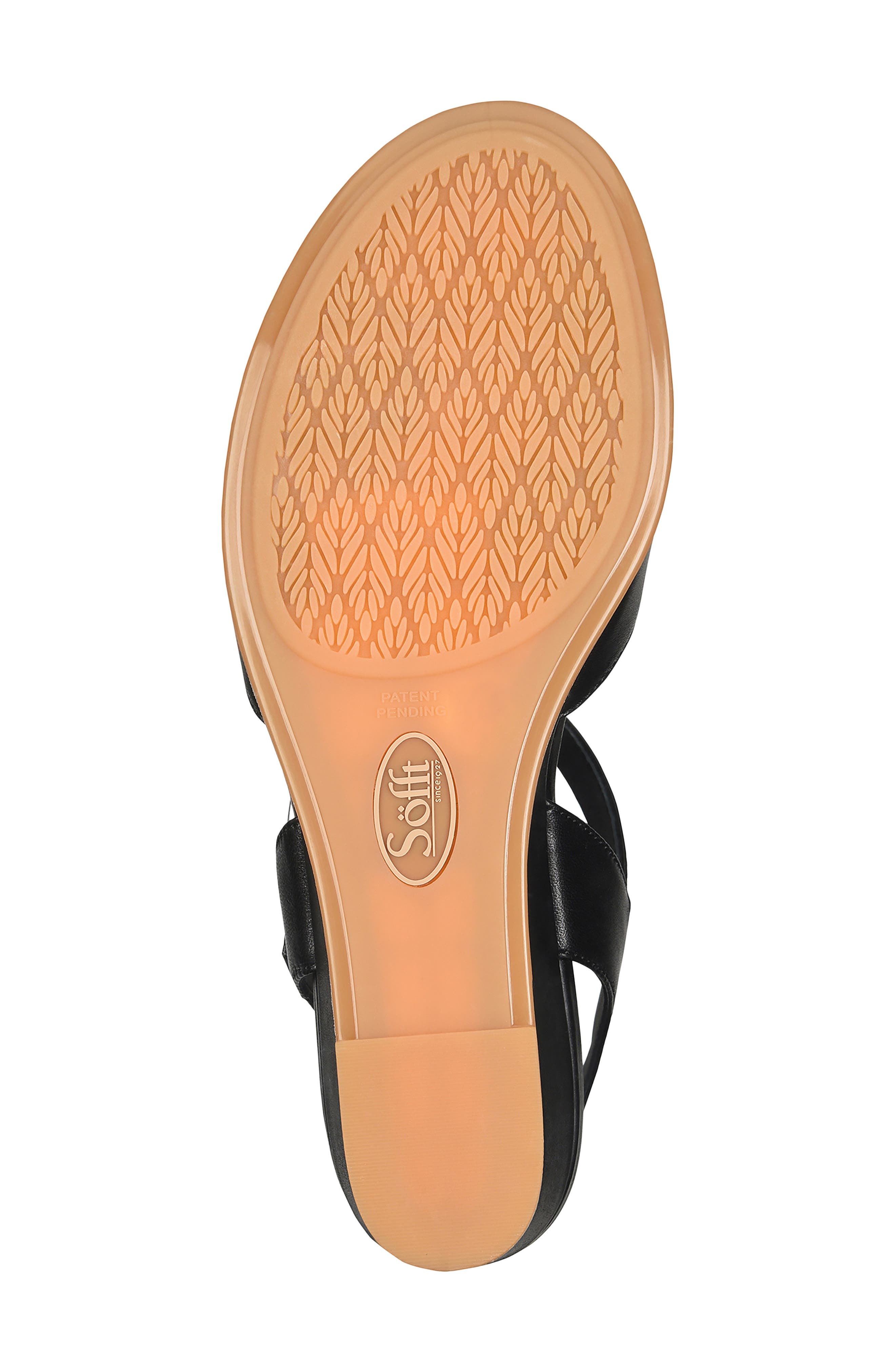 Söfft Summer Slingback Platform Wedge Sandal, Alternate, color, Black