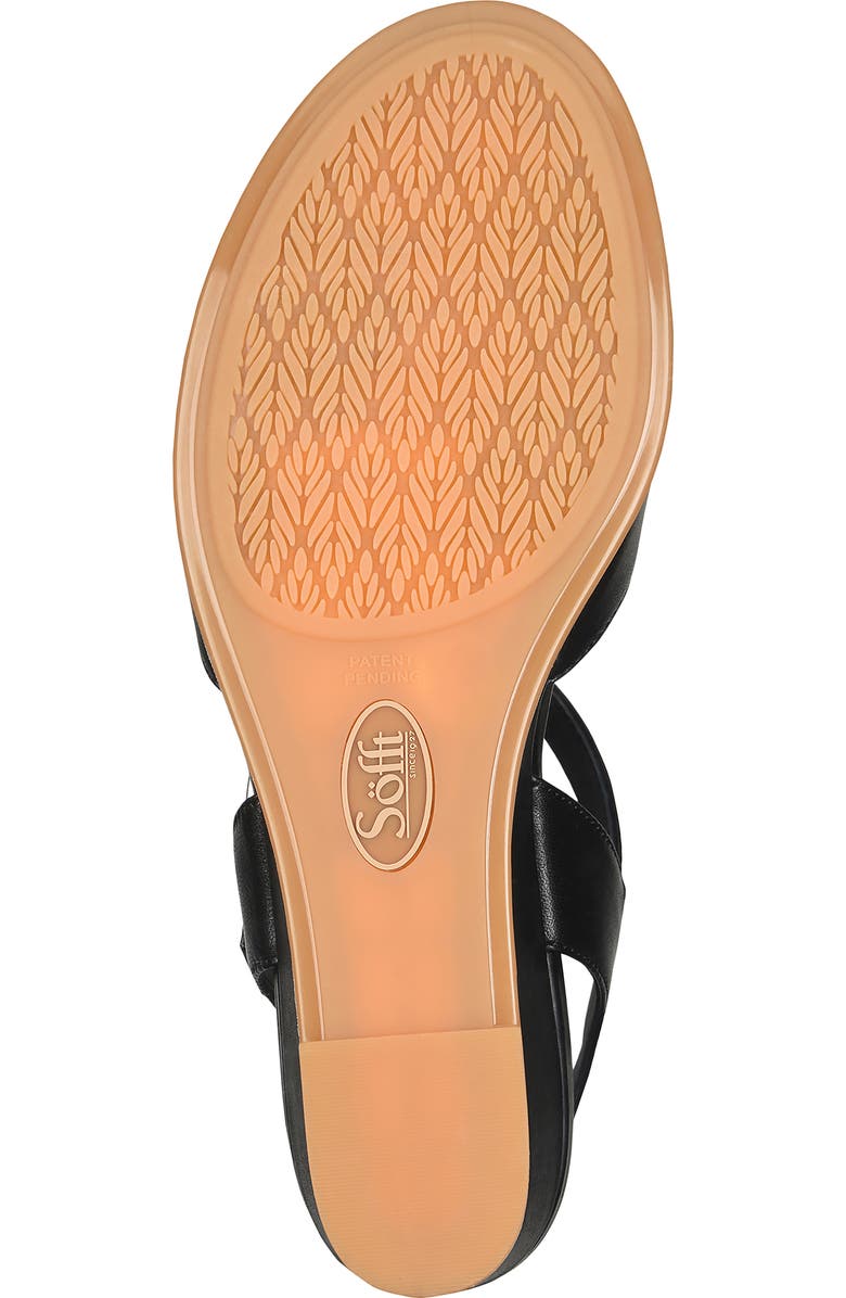 Söfft Summer Slingback Platform Wedge Sandal, Alternate, color, Black