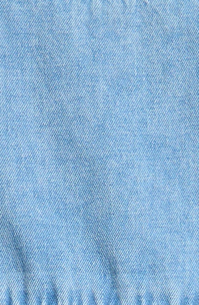 NEXT Kids' Daisy Embroidered Denim Dress, Alternate, color, 