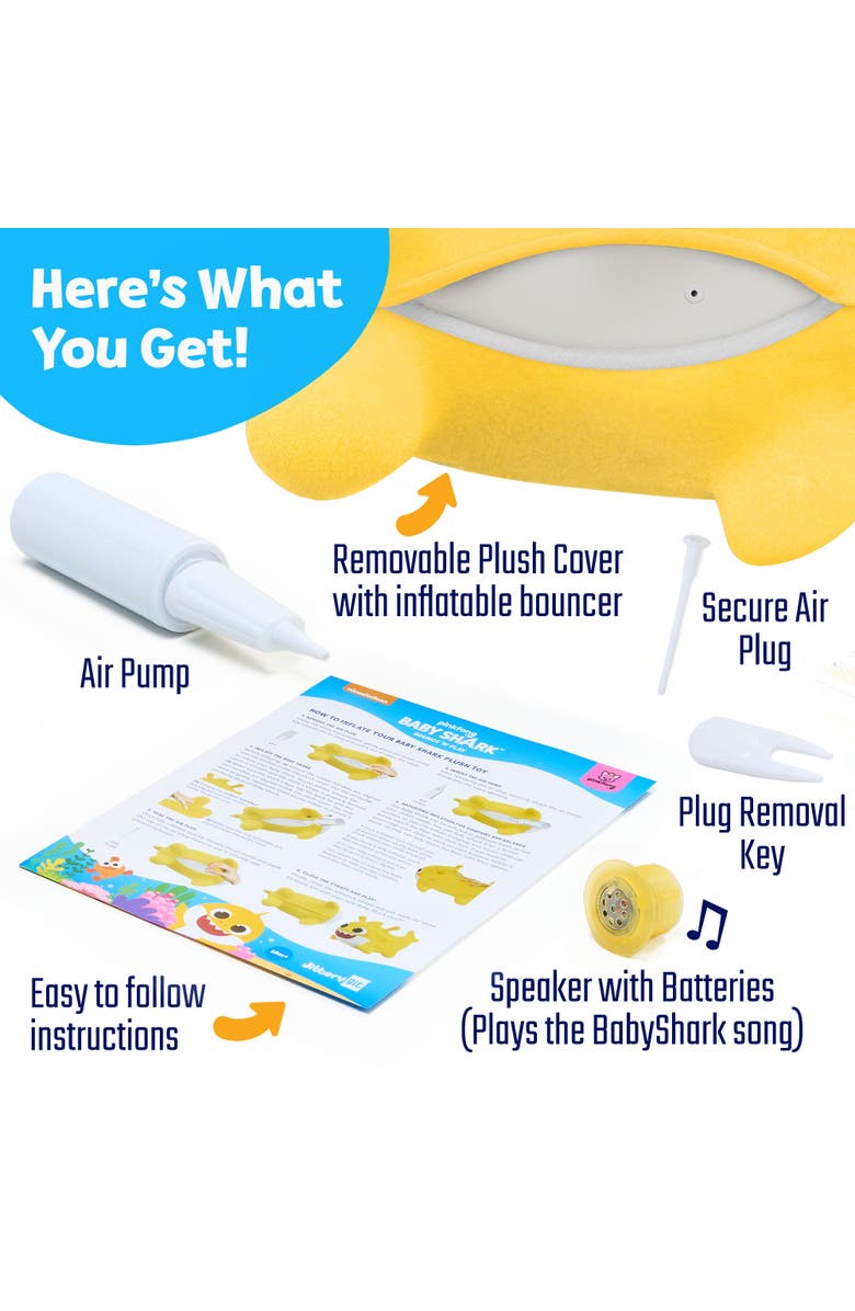 JitteryGit Baby Shark-Bounce-n-Play, Alternate, color, Yellow