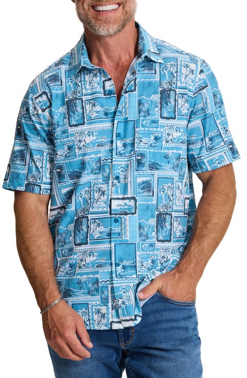 Bahama Coast Lagoon Vista Button Up Shirt