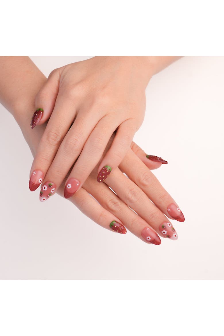 Strawberry Delight - Nail Set, Alternate, color, Red