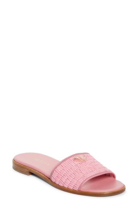 Raffia Slide Sandal (Women)