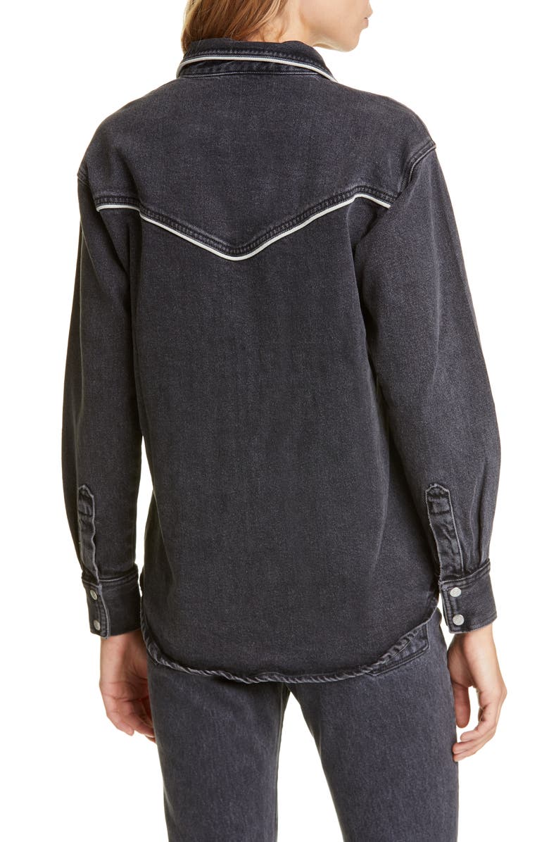 Simon Miller Pipo Denim Shirt, Alternate, color, 