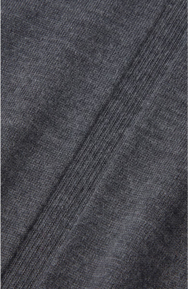 Aubin Elm Merino Textured Long Sleeve Polo, Alternate, color, Dark Charcoal