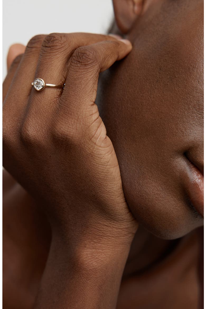 Siren Solitaire Diamond Ring, Alternate, color, 14KT GOLD