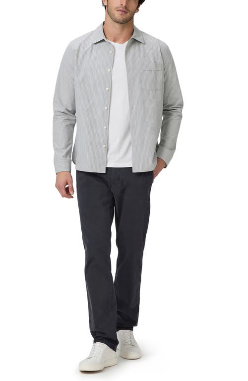 Paige Radovan Stripe Button-up Shirt In Moon Shadow Stripe