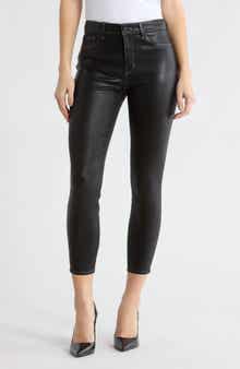 L'AGENCE Margot Coated Crop Jeans