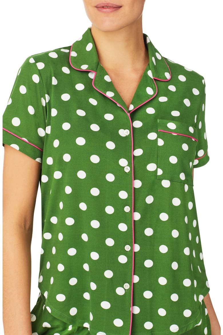 print short pajamas, Alternate, color, GRN DOT