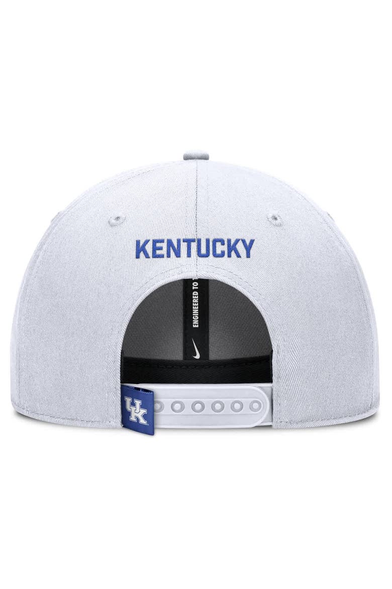 Men's Nike White Kentucky Wildcats 2025 On-Field Rise Performance Adjustable Hat, Alternate, color, White