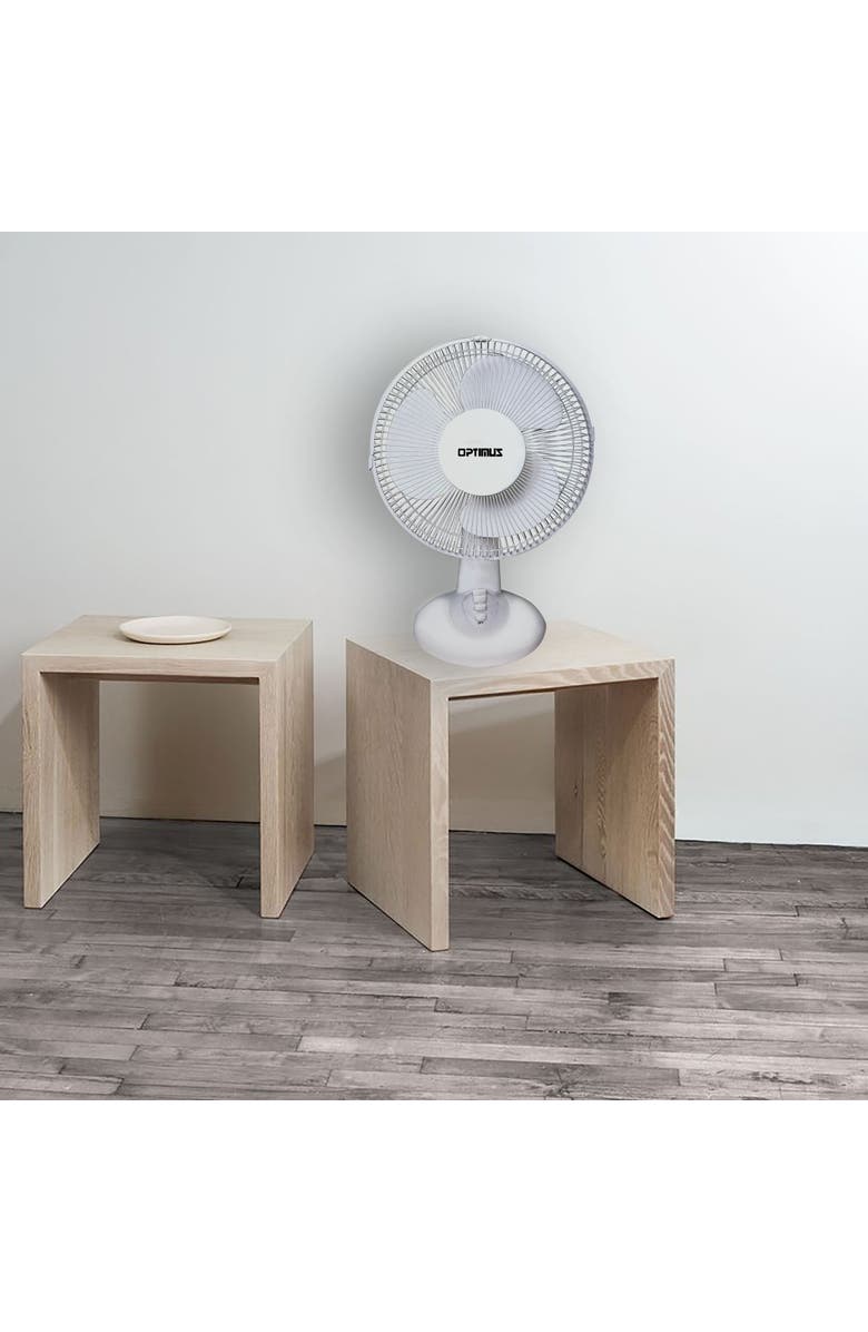 Optimus 12 Inch Oscillating Table Fan, Alternate, color, 