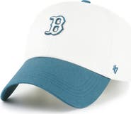 '47 Men's '47 White/Teal Boston Red Sox Contemporary Tonal Clean Up Adjustable Hat