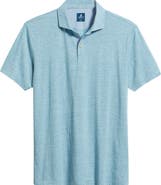 johnnie-O Starnes Heathered Cotton Blend Polo