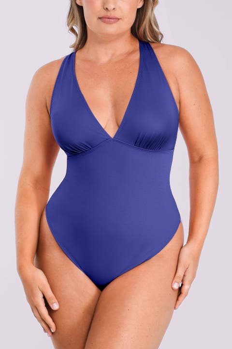 AirSlim Deep V-Neck Cross Back Shaping Bodysuit