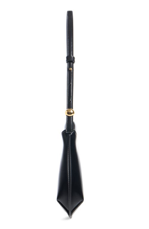 Jacquemus Versatile Shoulder Bag Adjustable Strap Smooth Finish In Black