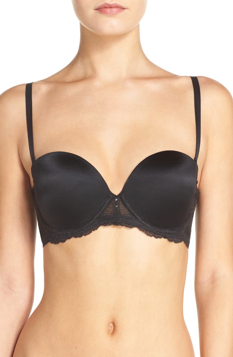 Betsey Johnson Perfectly Sexy Strapless Underwire Bra, Alternate, color,
