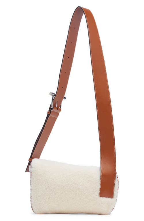 Alexander Mcqueen Mcqueen T-bar Genuine Shearling Sling Bag