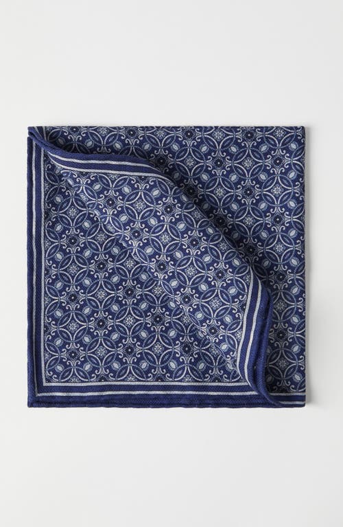 Brunello Cucinelli Double-face Pocket Square In Blue
