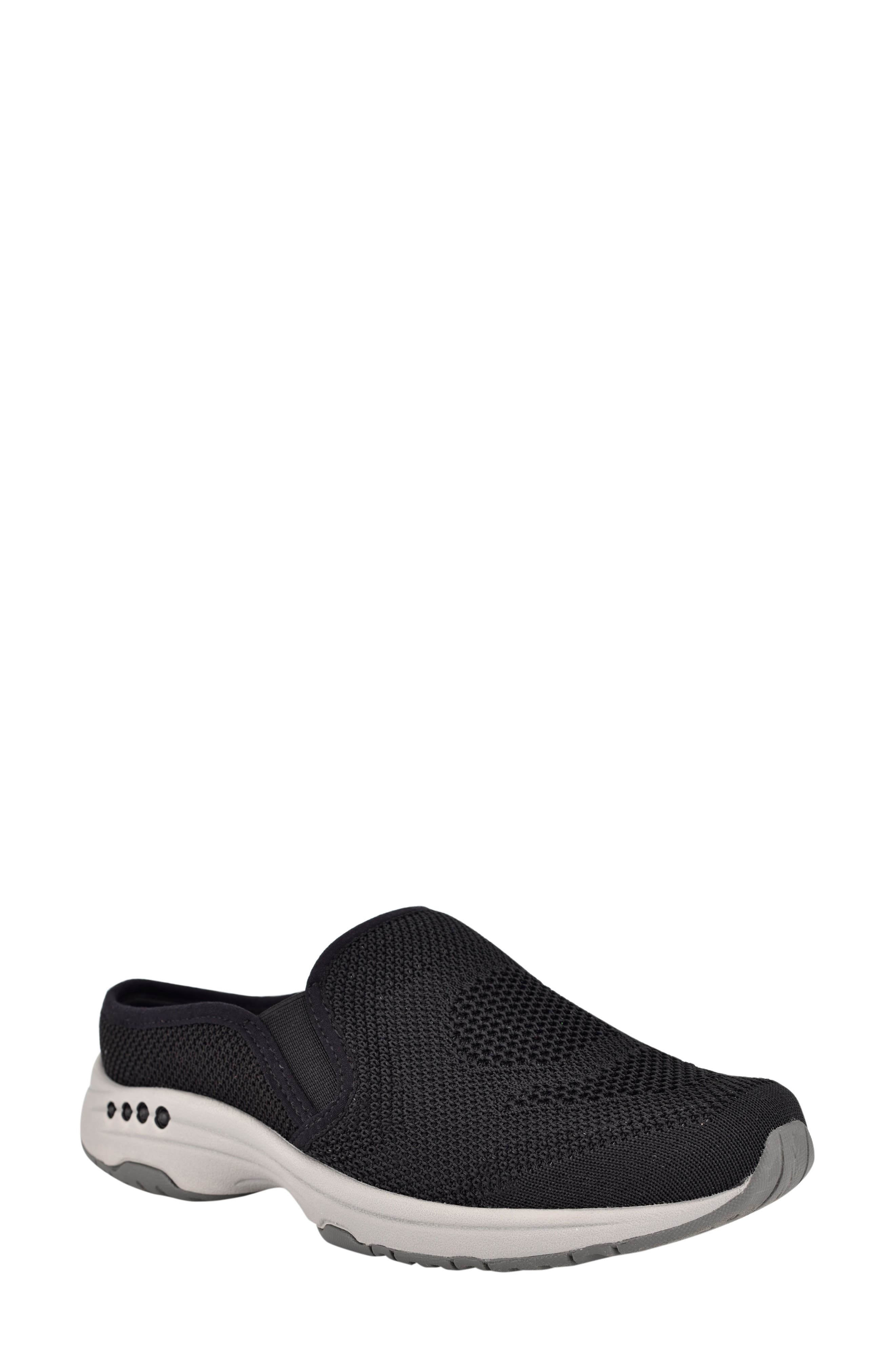 Easy Spirit Take Knit Slip-On Sneaker, Main, color, Black/ Black/ Black Fabric