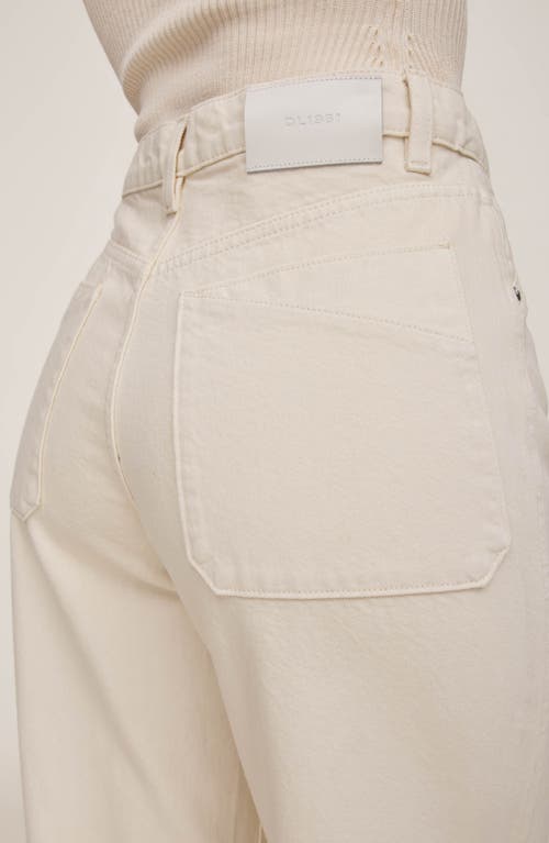 Dl1961 Kaylen High Waist Soft Curve Barrel Jeans In Neutral