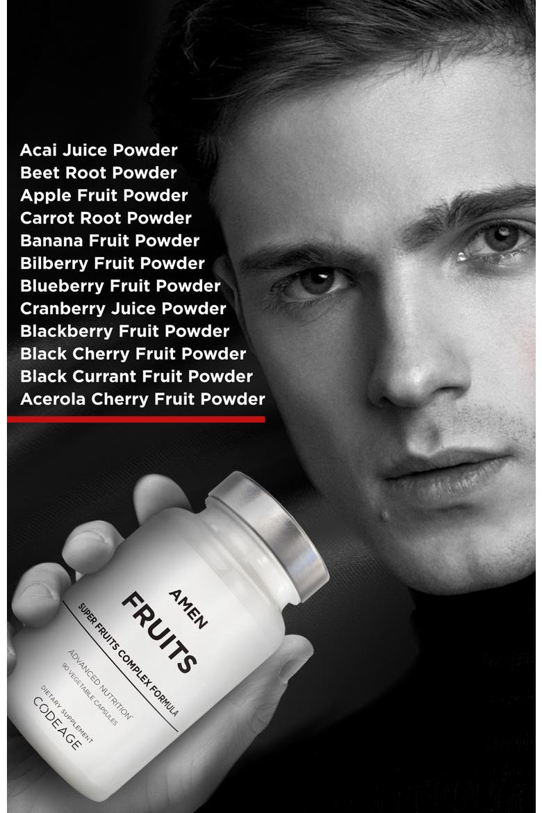 Amen Fruits Daily Vitamins Supplement, Alternate, color, White