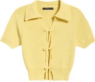 DELUC Paros Tie Front Sweater