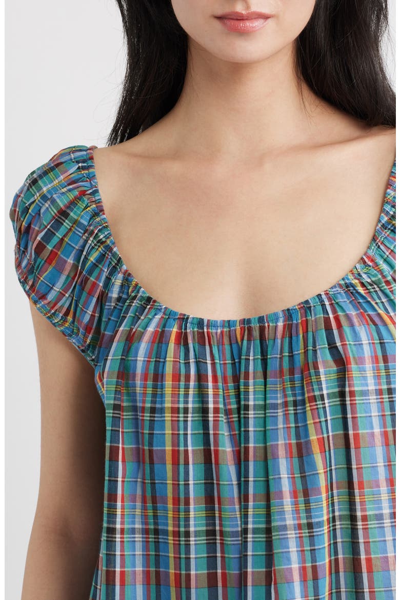 Fay Cotton Minidress, Alternate, color, ALDERBROOK PLAID