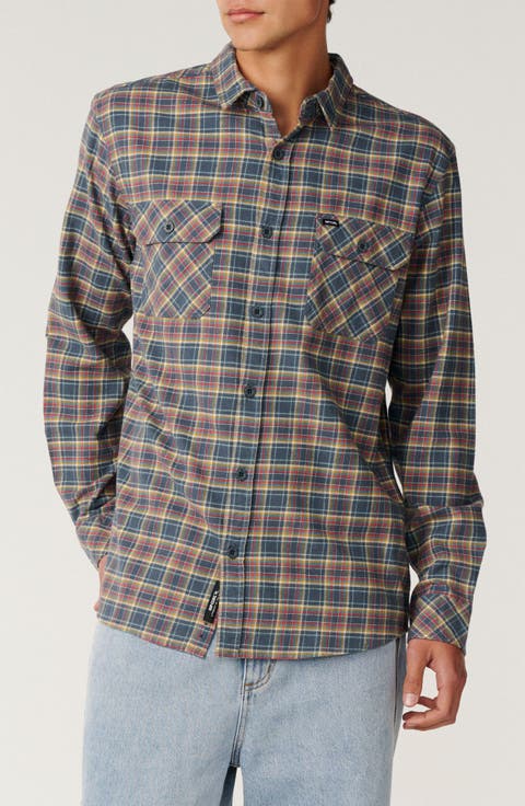 Check Cotton Button-Up Shirt