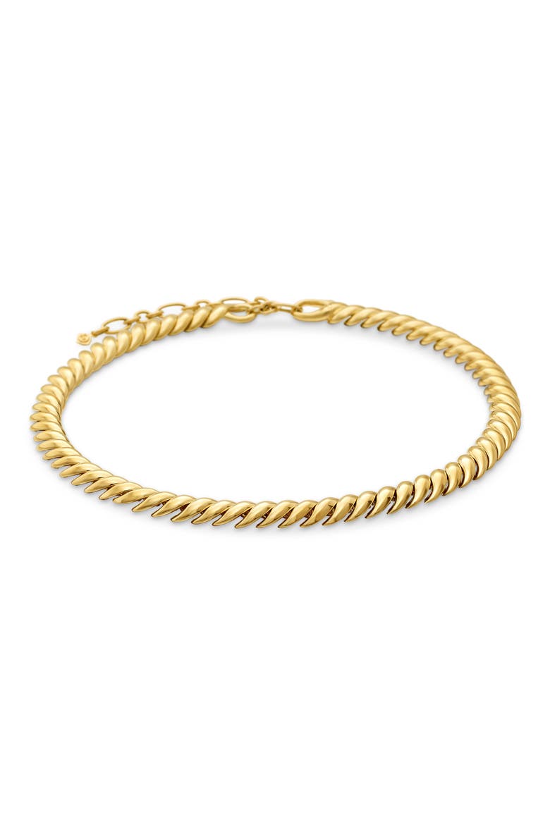 Sculpted Cable Necklace in 18K Yellow Gold, Alternate, color, 18K YELLOW GOLD