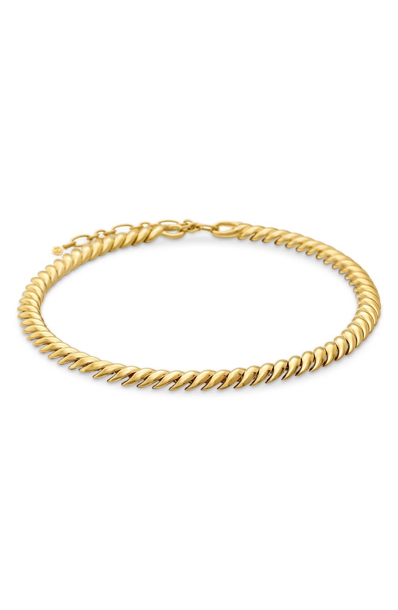 David Yurman Sculpted Cable Necklace in 18K Yellow Gold, Alternate, color, 18K Yellow Gold