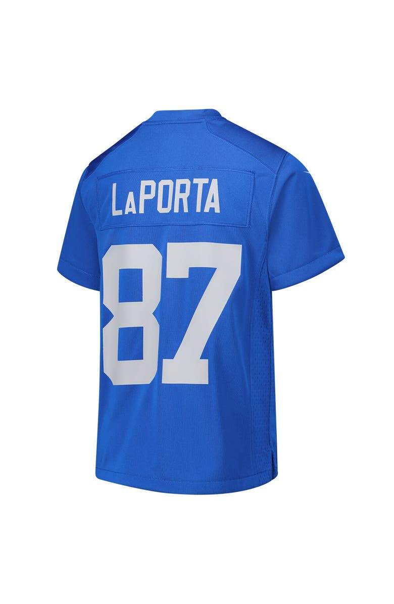 Nike Youth Nike Sam LaPorta Blue Detroit Lions Alternate Game Jersey, Alternate, color, Blue