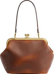 COACH Loved Leather Kisslock Frame Bag