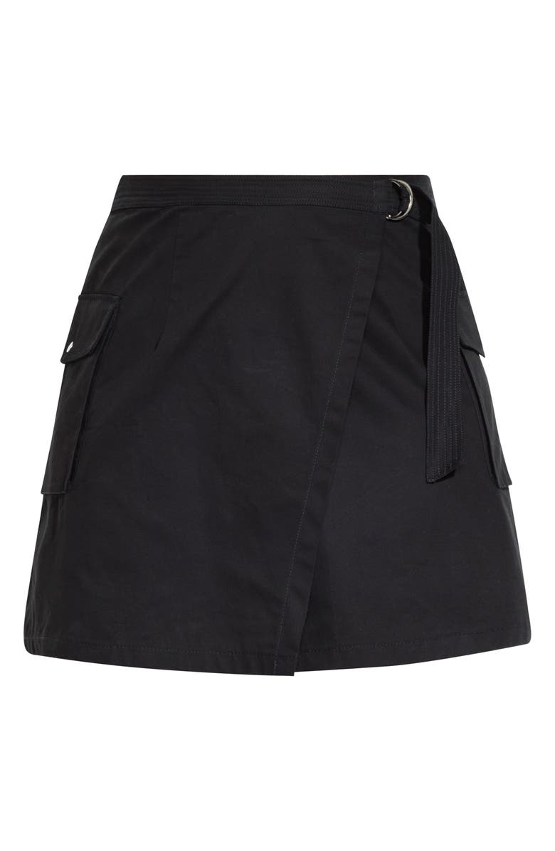 City Chic Cargo Pocket Cotton Miniskirt, Alternate, color, 