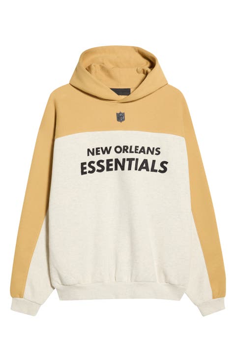 New Orleans Saints 90s Relaxed Colorblock Hoodie