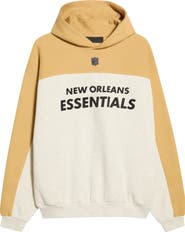 Fear of God Essentials New Orleans Saints 90s Relaxed Colorblock Hoodie