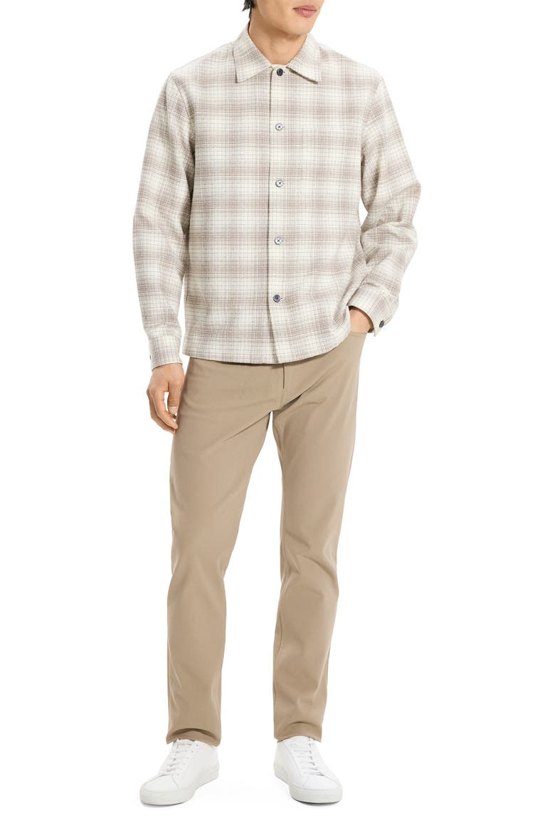 Textured Cotton Button-Up Shirt, Alternate, color, DUFFLE MULTI