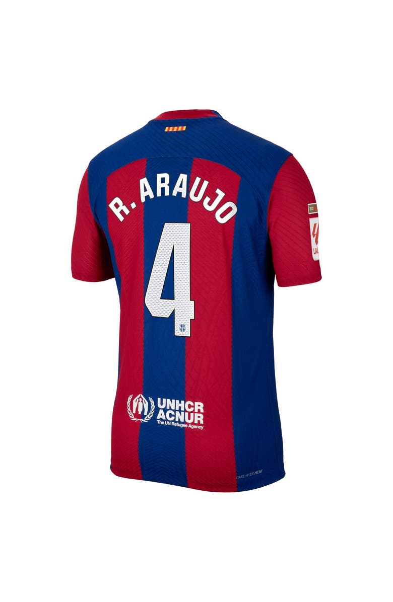 Nike Men's Nike Ronald Araujo Royal Barcelona 2023/24 Home Authentic Jersey, Alternate, color, 
